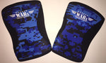 Blue & Black 8-Bit Camo Knee Sleeves