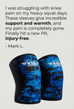 Blue & Black 8-Bit Camo Knee Sleeves